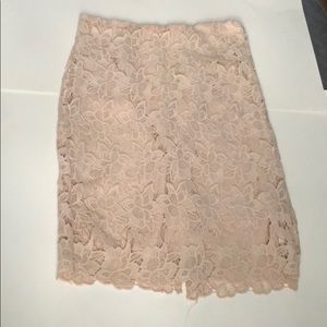 Lace pencil skirt